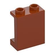 Panel 1 x 2 x 2 [Side Supports / Hollow Studs] em Laranja escuro