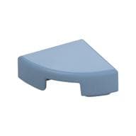 Tile Round 1 x 1 Quarter em Azul areia