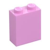 Brick 1 x 2 x 2 with Inside Stud Holder em Rosa vivo