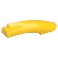 Brick Round, Curved 10 x 2 x 2 with Rounded End Right em Amarelo