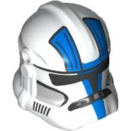 Helmet Clone Trooper Phase 2, Closed Front, Holes for Visor with Blue Markings Print