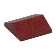 Brick Sloped 33° 2 x 2 Double em Vermelho escuro
