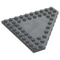 Wedge Plate 10 x 10 Cut Corner [No Centre Studs] em Cinza azulado escuro