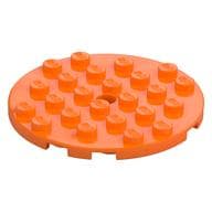 Plate Round 6 x 6 with Hole em Laranja