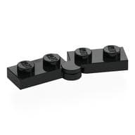 Hinge Plate 1 x 4 Swivel Top / Base - Hollow Clip [Complete Assembly]