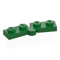 Hinge Plate 1 x 4 Swivel Top / Base - Hollow Clip [Complete Assembly] em Verde