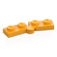 Hinge Plate 1 x 4 Swivel Top / Base - Hollow Clip [Complete Assembly] em Laranja vivo claro