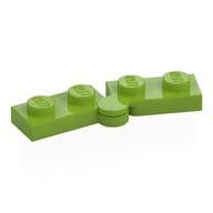Hinge Plate 1 x 4 Swivel Top / Base - Hollow Clip [Complete Assembly] em Verde-limão