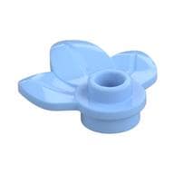 Plant, Plate 1 x 1 Round with 3 Leaves em Azul vivo claro