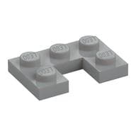 Plate 2 x 3 with 1 x 1 Cutout em Cinza azulado claro