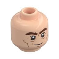 Minifig Head Gimli, Thick Reddish Brown eyebrows, Angry, Wrinkles Print