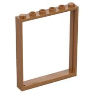 Door Frame 1 x 6 x 6 em Nougat médio