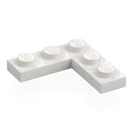 Plate 3 x 3 Corner em Branco