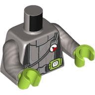 Torso, Black Straps, Pressure Gaige, Lime Radio Print, Flat Silver Arms, Lime Hands