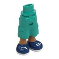 Minidoll Hips and Cargo Pants with Medium Nougat Legs, Dark Blue Shoes Print [Thin Hinge]