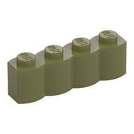 Brick Special 1 x 4 Palisade [aka Log] em Verde oliva