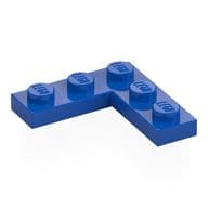 Plate 3 x 3 Corner em Azul