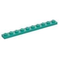Plate 1 x 10 em Turquesa escuro