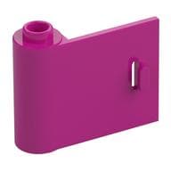 Door 1 x 3 x 2 Left - Open Between Top and Bottom Hinge em Magenta