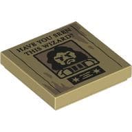 Tile 2 x 2 with Wanted Poster, 'HAVE YOU SEEN THIS WIZARD?', Sirius Black Print