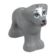 Animal, Dog Big with White Spot on Head, Black Eyes Print