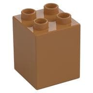 Duplo Brick 2 x 2 x 2 em Nougat médio