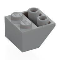 Brick Sloped Inverted 45° 2 x 2 [Round Hollow Bottom Pin, Bar-sized Stud Holes] em Cinza azulado claro