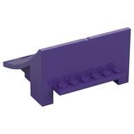 Brick Curved 8 x 8 x 4, Ramp em Roxo escuro