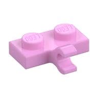 Plate Special 1 x 2 with Clip Horizontal on Side em Rosa vivo