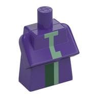 Torso Special, Long with Folded Arms with Green and Sand Green Stripes Print