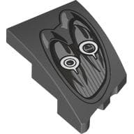 Brick Wedged, Curved 3 x 2 with Stud Notch Left with Headlights Print