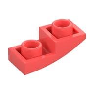 Brick Curved Inverted 2 x 1 em Coral
