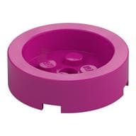 Brick Round 4 x 4 with Recessed Center em Magenta