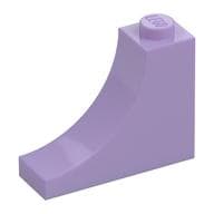 Brick Curved 1 x 3 x 2 Inverted [Inside Bow] em Lavanda