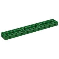 Technic Beam Frame 3 x 19 with 2 Center Cross Beams, 3 Openings Thick em Verde