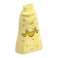 Minidoll Hips and Full Length Skirt with Silver Stars, Yellow Ribbon Print