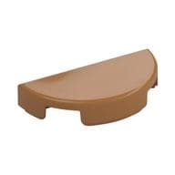 Tile Round 1 x 2 Half Circle em Nougat médio