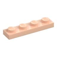 Plate 1 x 4 em Nougat claro