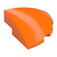 Brick Round Corner, Curved 3 x 3 x 1 Quarter Circle em Laranja