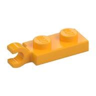Plate Special 1 x 2 with Clip Horizontal on End em Laranja vivo claro