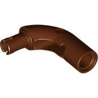 Arm, Bent with Pin, Pin Hole em Marrom avermelhado