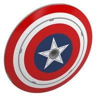 Dish 9 x 9 Inverted with Pin Hole with Captain America Shield Print