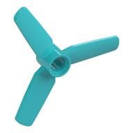 Propeller 3 Blades 5 Diameter, Pin Hole em Celeste médio