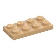 Plate 2 x 4 em Bege quente