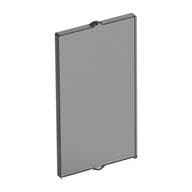 Glass for Window 1 x 2 x 3 Flat Front em Preto translúcido