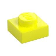 Plate 1 x 1 em Amarelo vibrante