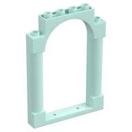 Panel 1 x 6 x 7 with 2 Columns and Arch em Água-marinha claro