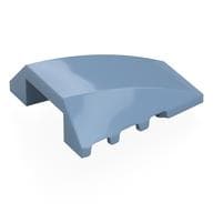 Brick Wedged, Curved 4 x 4 No Top Studs em Azul areia