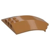 Windscreen 8 x 6 x 2 Curved em Nougat médio
