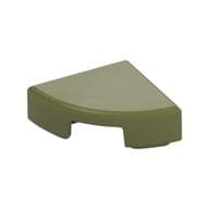 Tile Round 1 x 1 Quarter em Verde oliva
